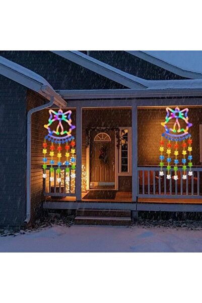 FOXMAG24 Ghirlandă luminoasă colorată, tip clopoțel, lungime 160 cm, cu 60 LE...