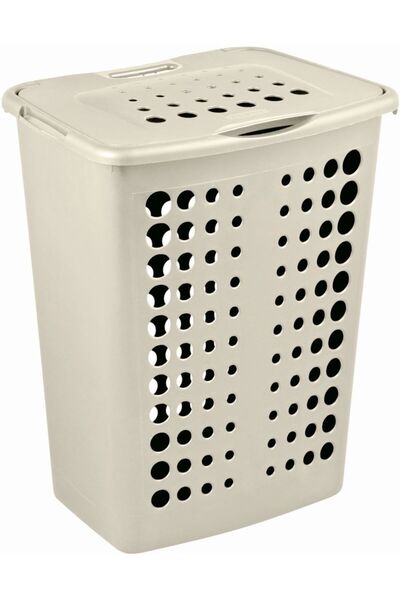 CURVER Victor laundry basket, plastic, 40 L, 50 x 39.7 x 29.9 cm, White