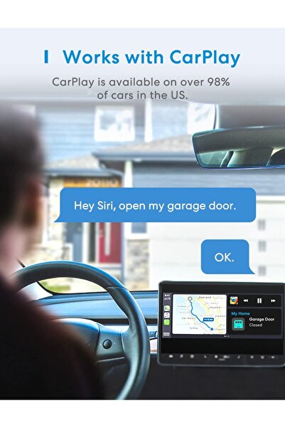 MEROSS Smart Garage Door Opener Remote with External Antenna, Up to 3 Single Doors, Compatible with