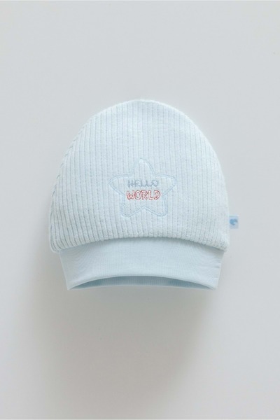 DIGERUI Color World Embroidered Men's Knitwear Beanie Blue