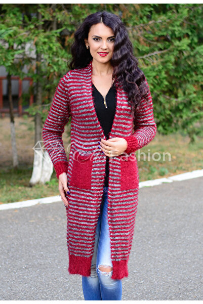 Elis Fashion Red Emotion Cardigan