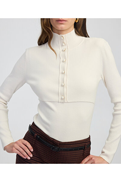 İpekyol Double Piece Look High Collar Knitwear