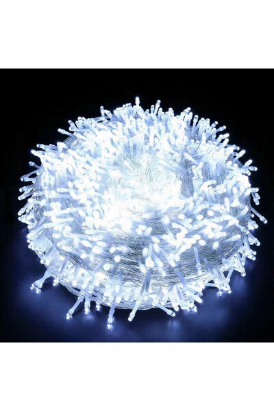 JML Instalație LED 15m cu 200 MicroLED-uri, Sârmă transparentă, Lumină de Crăciun alb rece, En-gros