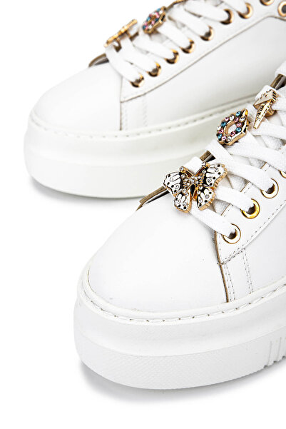 Tamer Tanca Women's Faux Leather White Sneakers & Sports Shoes