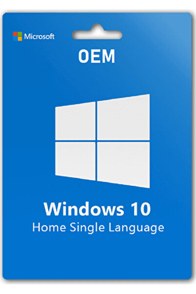 MICROSOFT Windows 10 Home Single Language OEM Lisans Anahtarı - Süresiz