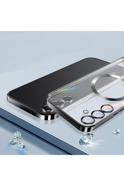 SKYDDAR INNOVATION Θήκη για Samsung Galaxy S25, Πολυτελής Ασπίδα Magsafe, Αντικραδασμική Προστασία, Σετ Αυτοκόλλητων, Μπλε