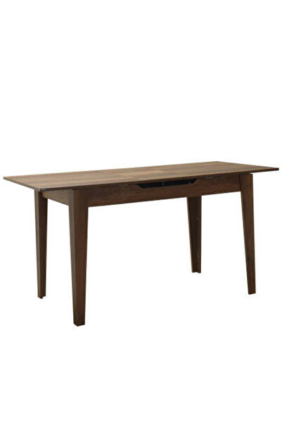 Adore Mobilya Açılır Mutfak Masası - Koyu Ceviz (Oslo Ceviz) 120-150x75x70 cm