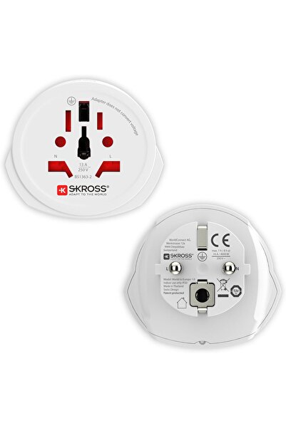 SKROSS 1500211-E World to Europe Single Adapter