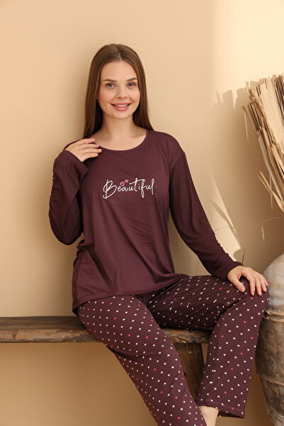 ELİTOL Beautiful Plum Pajama Set