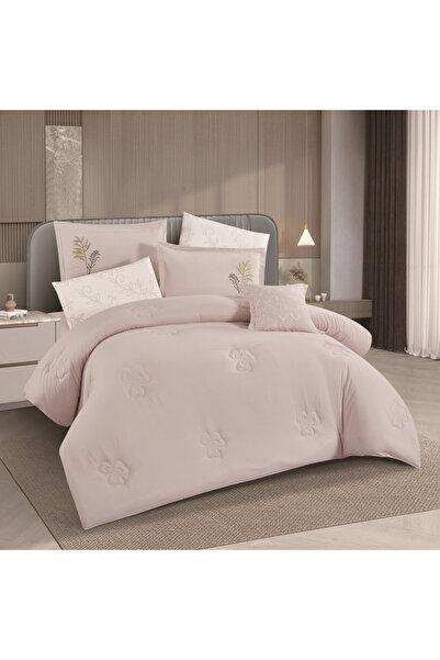 HOURS Horse Luxury Microfiber Summer Bedspread Embroidered for Double Bed Size 200x200 cm, 8 Pieces, 240 Stitches