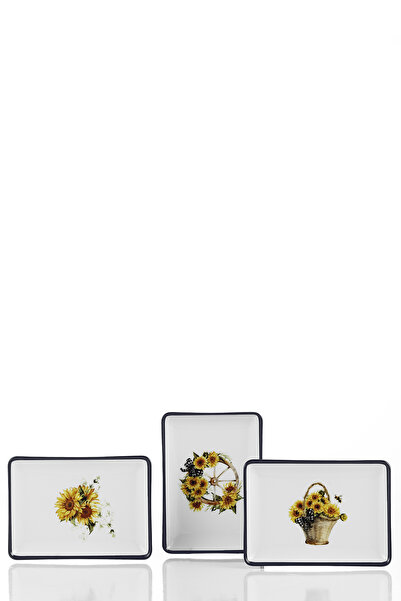 Kütahya Porselen Tan Günebakan 18X13 3 Piece Flat Plate