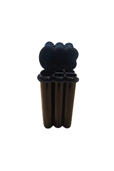 Choice black Integrated Flip-Top Cigarette Case, Enlarged Version, with Four Holes and Lighter Storage, Sui