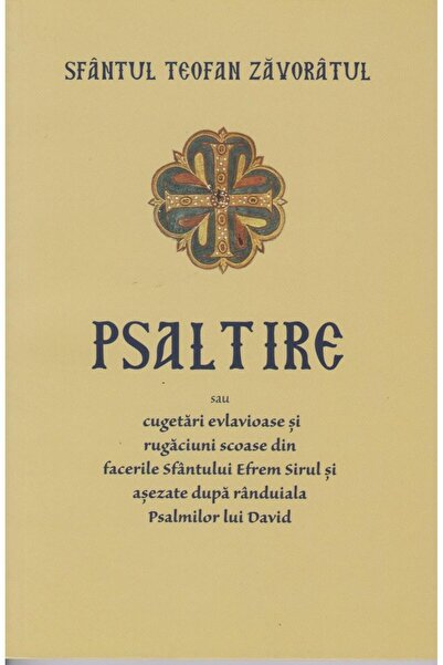 Editura Sophia Psaltire sau cugetari evlavioase si rugaciuni scoa
