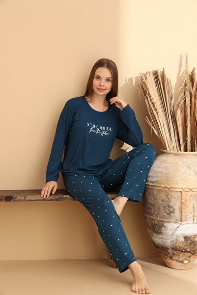ELİTOL Stronger Lacivert Pijama Takımı