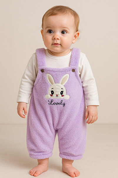 GMG Baby Labubu - Rabbit Lovely Embroidered Welsoft Salopet Set - Baby Girl -...