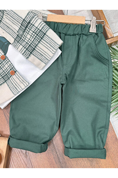 BİSCOİ Babybiscoi Forest Baby Boy Set with Shirt, Hat and Sweatshirt