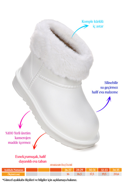 KARAMAZI Geta Водонепроникні з хутряною підкладкою дитячі дощові чоботи Eva