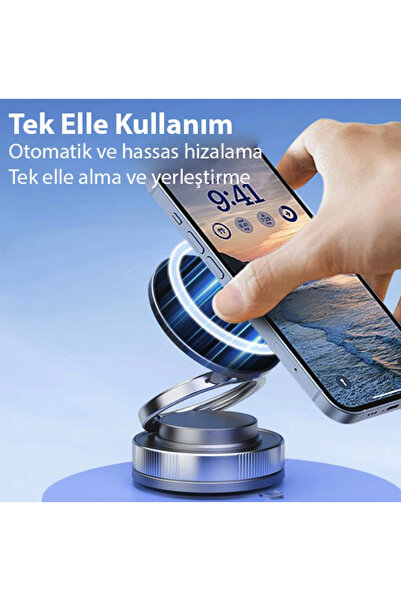 Bowie Premium Mıknatıslı Çok güçlü 360 derece araç içi telefon tutucu Togg İç...