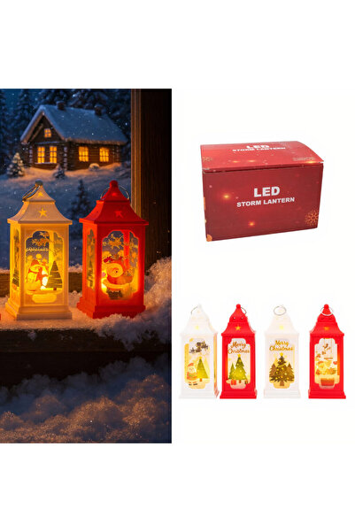 JML 1 set de 12 bucati Lampă LED Felinar Crăciun, Lumină Caldă, Portabil, Diferite Culori 13×4.5cm