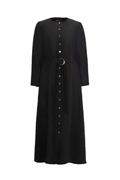 MISS DALIDA Beli Kemerli Siyah Ceket