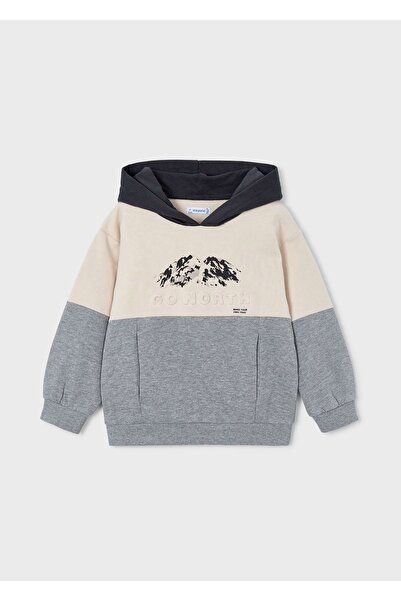 MAYORAL Boy's 2 Bottoms Hooded 3-Piece Tracksuit Set 4804 Gray