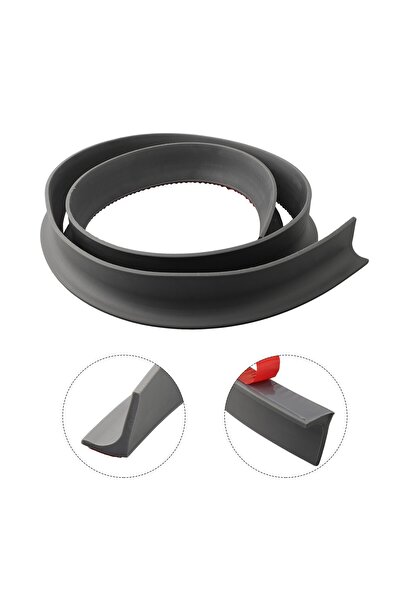 esimplu Self-adhesive shower threshold, flexible, shower enclosure, mold resistant, 1 m, gray, 90° model