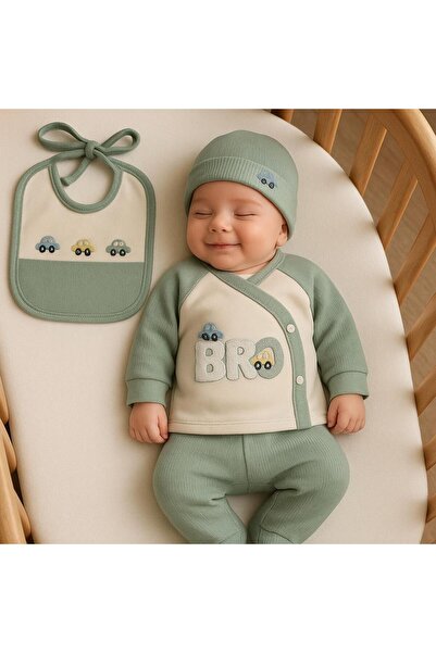 BYS BABY FASHION طقم خروج من المستشفى للأطفال حديثي الولادة من القطن 100% مكو...