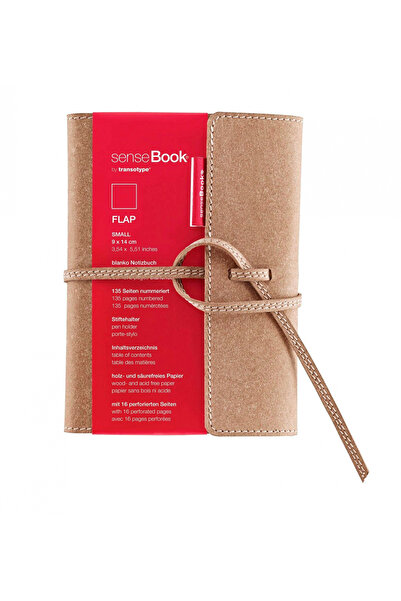 SenseBag Agenda SenseBook, piele vitel, format A6, cu clapa, matematica