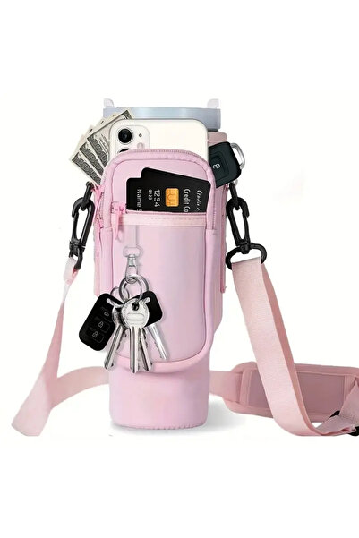 EFEARMS مجموعة حقائب كوينتشر مع جيب للهاتف باللون الوردي الفاتح