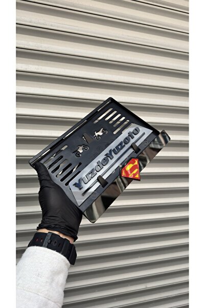 3M MOTOSİKLET PLAKALIK LAZER TASARIM SUPERMEN UYUMLU