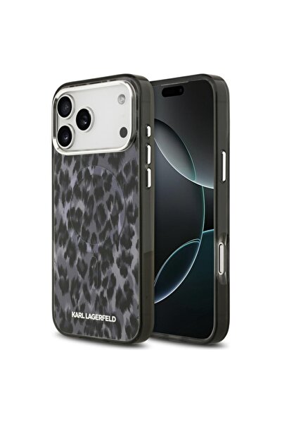 Karl Lagerfeld Θήκη για iPhone 17 Pro Max, IML Glitter K&C Heads με λογότυπο ...
