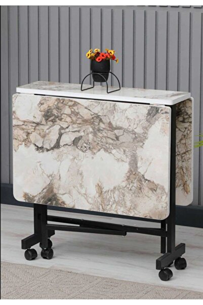 ALSAN DEKOR Tekerlekli katlanır masa