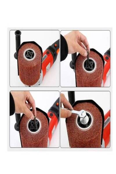 Spo sculeprofionline Sanding machine with satin drum, red sanding drum, power 1200W