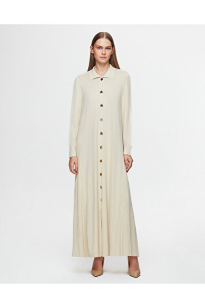 MISS DALIDA Gömlek Yaka Uzun Triko Hırka Mavi 1324-LIGHT