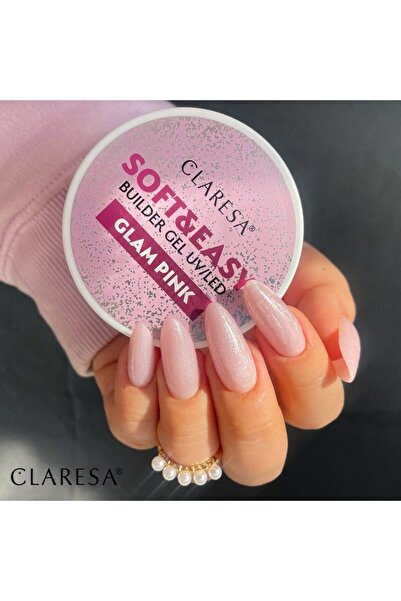 Claresa Gel UV pentru unghii Soft&Easy, Glam Pink, 12g,