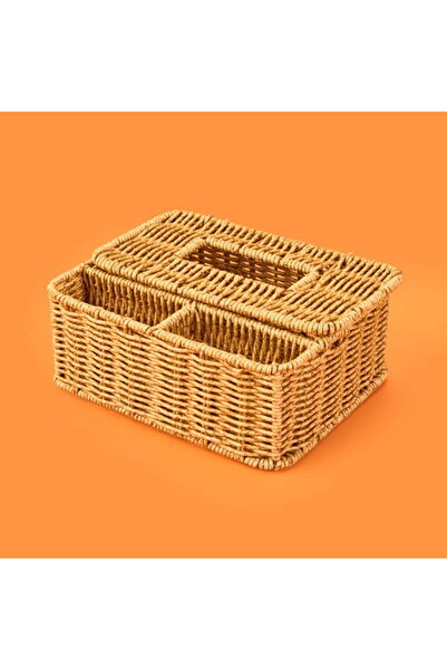 Genel Markalar Chef Star Çok Amaçlı Dikdörtgen Dekoratif Peçetelik - Kahverengi