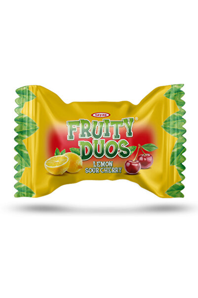 TAYAŞ Fruity Duos Meyve Dolgulu Sert Şeker 350 Gr x 3 Adet
