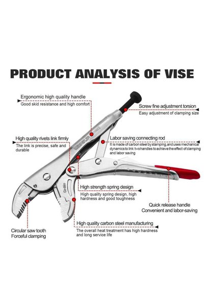 WISEUP 175MM/7" Crimping Pliers.