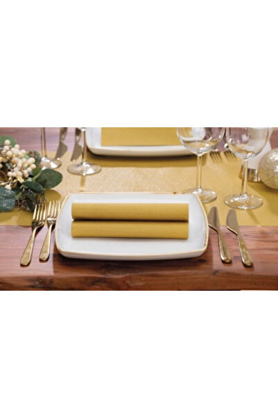Mank Șervețele de masă festive Linclass - Auriu metalic strălucitor / 40 x 40...