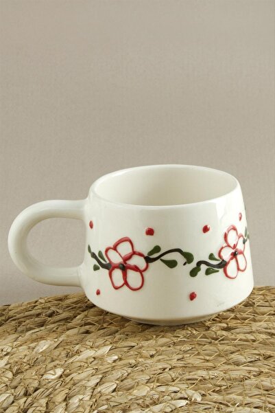 CT STONES Floral Patterned Ceramic Mug