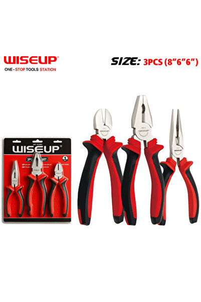 WISEUP طقم زرادية 3 قطع ''6/''6/''8 .