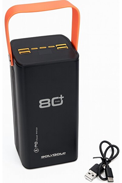 DigiMonster 80.000 Mah Powerbank | Süper Hızlı Şarj | Taşınabilir Aydınlatma ...