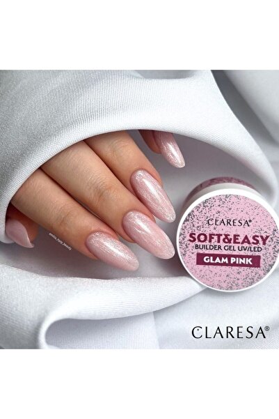 Claresa Gel UV pentru unghii Soft&Easy, Glam Pink, 45g,