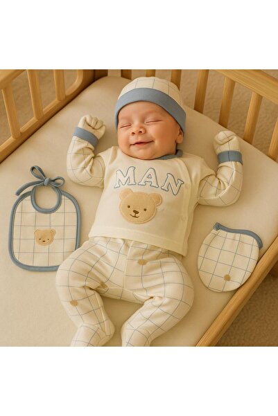 BYS BABY FASHION طقم ملابس للأطفال حديثي الولادة من القطن 100٪ مكون من 10 قطع...