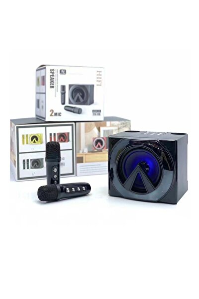 SU.YOSD مكبر صوت بلوتوث YS113 مع تأثير إضاءة وميكروفون لاسلكي مزدوج لأجهزة ال...