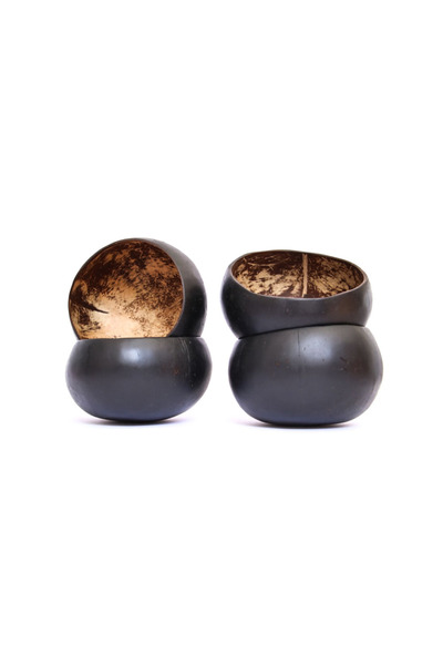 LIFESTYLER Bol din nucă de cocos negru (11-14 cm)