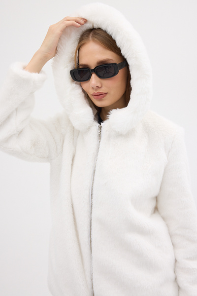 MODA DARELL Premium Mink Hooded Jacket