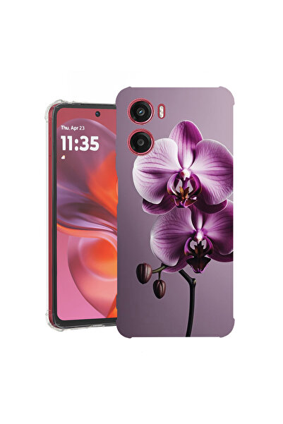 bestcase Удароустойчив калъф за Motorola Moto G06, цвят Розова орхидея, 20784...