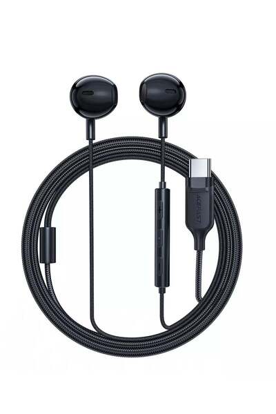 Acefast سماعات أذن سلكية بمنفذ USB C مع ميكروفون L2