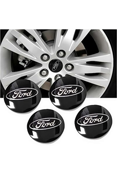 Mafer ARRRD® Set 4 Capace Roti/Jante 60mm pentru Ford Focus, Fiesta, Kuga, negru